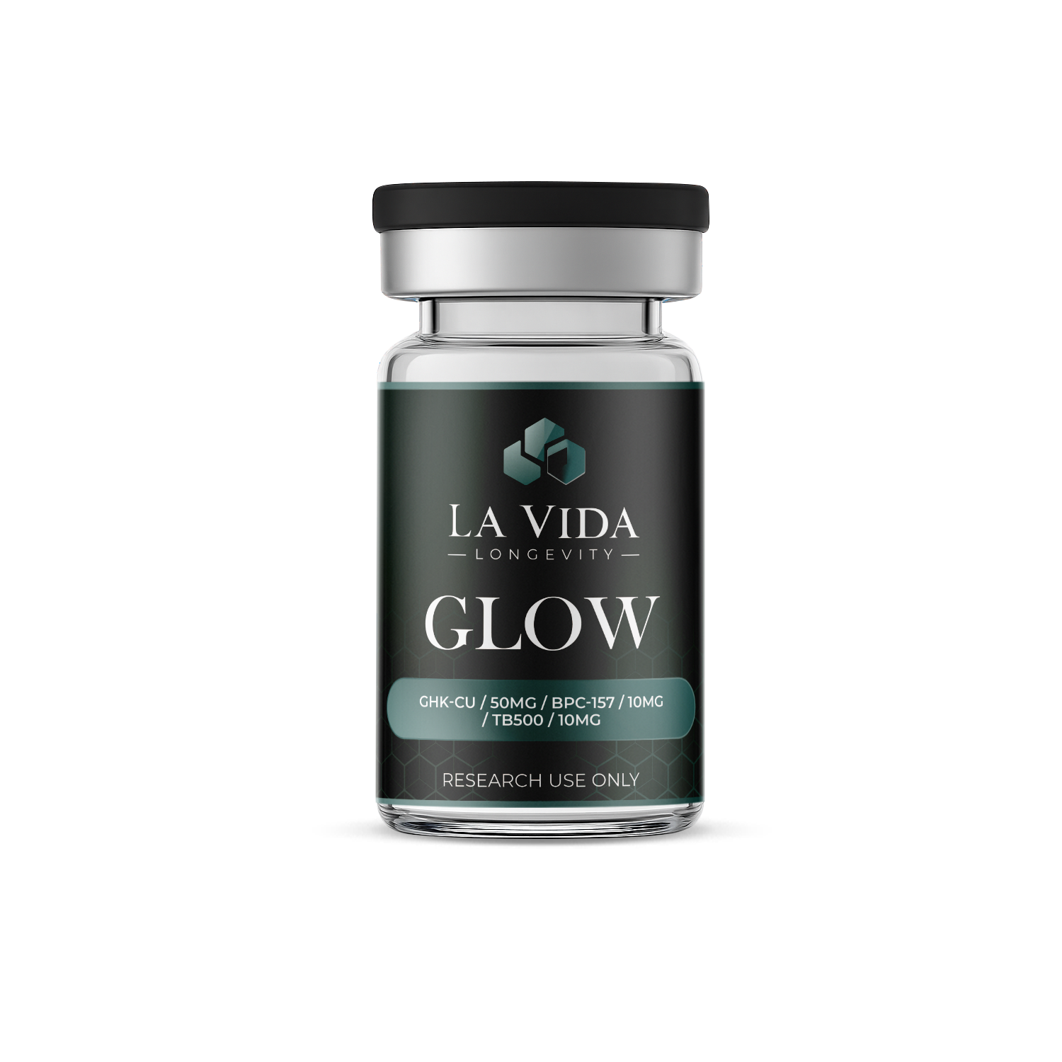 GLOW GHK-Cu (50mg) / BPC-157 (10mg) / TB500 (10mg)